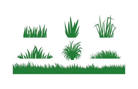 Premium Vector | Grass logo design template