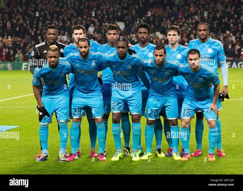 Olympique de Marseille team group during the UEFA champions League ...