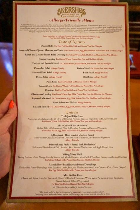 Akershus Royal Banquet Hall for Dinner – Vegan Disney World