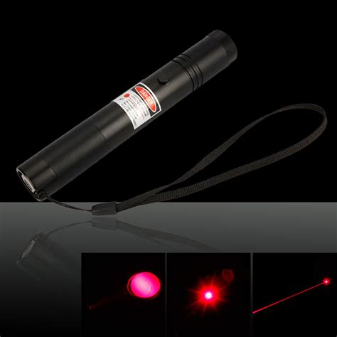 200mW 650nm Mid-open Red Laser Pointer Pen Black(302-type ...