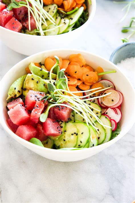 Ahi Tuna Poke Bowl - Camille Styles