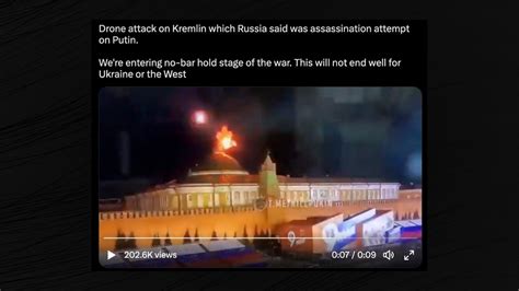 Did Ukraine Attack the Kremlin in Russia With Drone Strikes? | Snopes.com