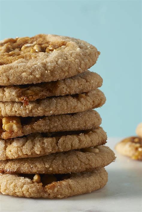 Peanut Butter Peanut Brittle Cookies | Recipe | Chewy peanut butter cookies, Cookie recipes ...