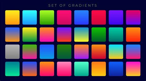 bright colorful gradients background huge set - Download Free Vector ...