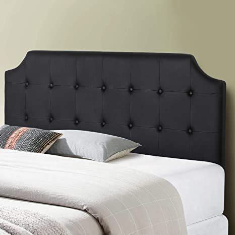 VECELO Faux Headboard Upholstered Heaboards Button Tufted Modern Bed Backboard, Full Size, Full ...