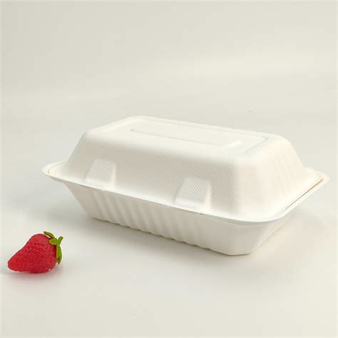 Eco-Friendly Disposable Bagasse Dinnerware Sugarcane Microwave Heating Safe Lunch Box - China ...