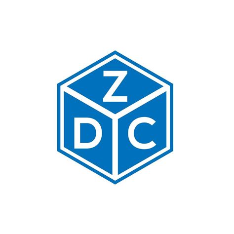 ZDC letter logo design on white background. ZDC creative initials ...