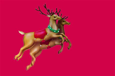 Christmas Reindeer Wallpaper - WallpaperSafari