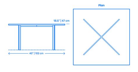 Barcelona Table Dimensions & Drawings | Dimensions.com