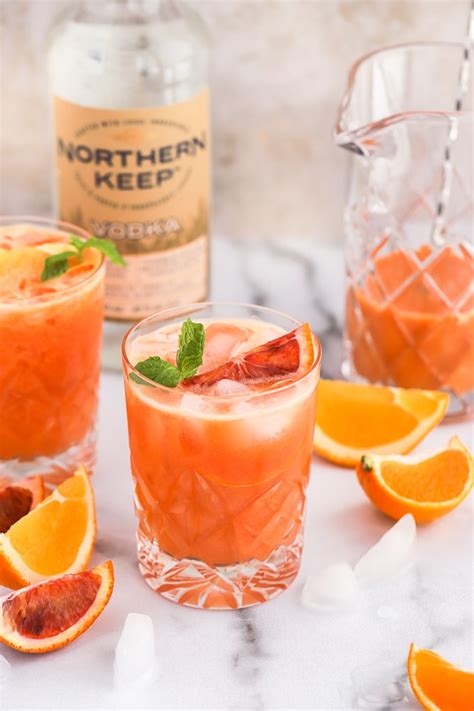 Citrus Vodka Crush Cocktail | cookinginmygenes.com - Cooking in my Genes