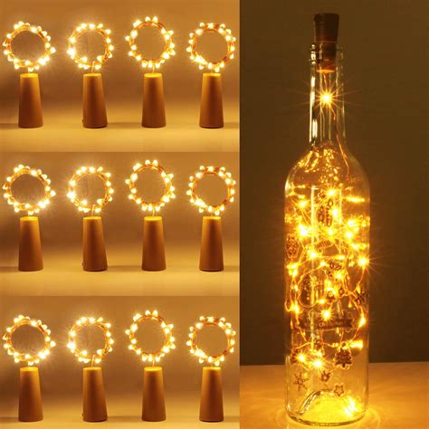 Buy Kolpop Bottle Lights 12 Packs, Cork Lights for Wine Bottles, 2m 20 ...