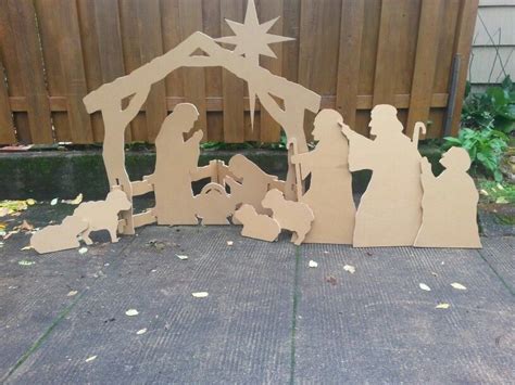 Nativity scene made from sheet of 1/2 inch plywood. | Nativity scene ...