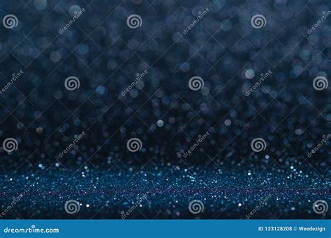 Abstract Dark Navy Blue Sparkling Glitter Wall and Floor Perspective ...