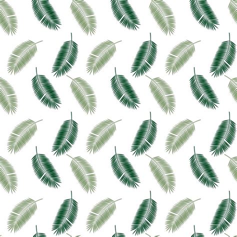 Palm Leaf Seamless Pattern Background. Vector Illustration. 4554228 ...