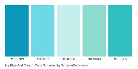 Icy Blue And Cream Color Scheme » Blue » SchemeColor.com