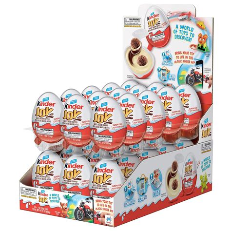 Amazon.com: Kinder JOY Eggs, 30 Count Individually Wrapped Chocolate Candy Eggs With Toys Inside ...