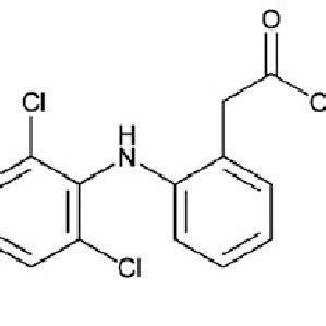 Chemical structure of potassium diclofenac. | Download Scientific Diagram