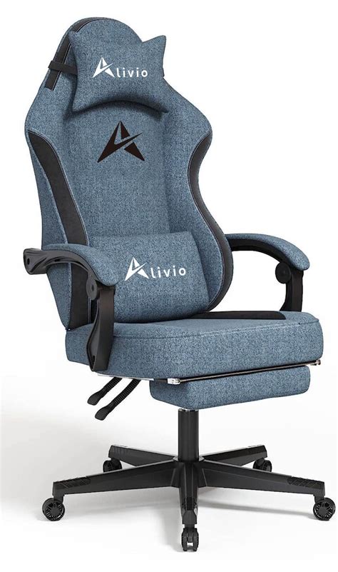 Alivio Fabric Gaming Chair with Footrest – Hirix