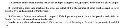 Solved 2. Construct a finite-state machine that gives an | Chegg.com