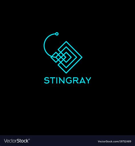 Stingray lines logo Royalty Free Vector Image - VectorStock