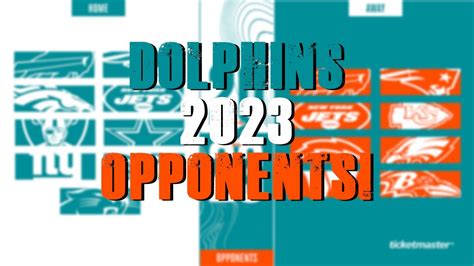 Miami Dolphins 2023 Opponents! - YouTube