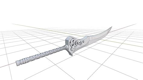 Auron sword FINAL FANTASY 3D model | CGTrader