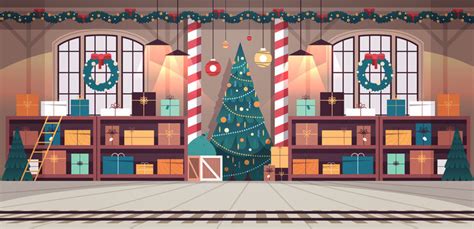 Santas Workshop Background