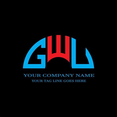 GWU letter logo creative design with vector graphic 7926716 Vector Art ...