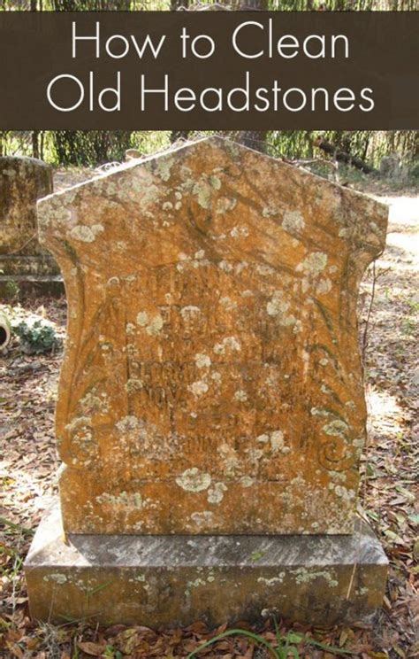 Diy Granite Headstone Cleaner : Cleaning Basics Cemetery Conservators ...