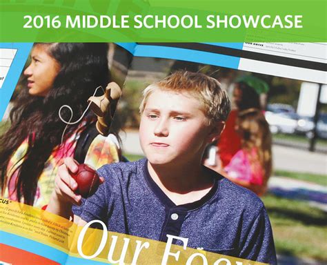 2016 Middle school showcase - Yearbook Discoveries