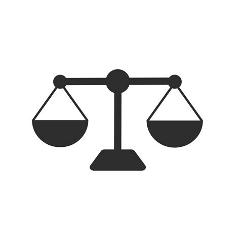 scale vector icon, symbol of justice. court of law, court judge 7653000 ...