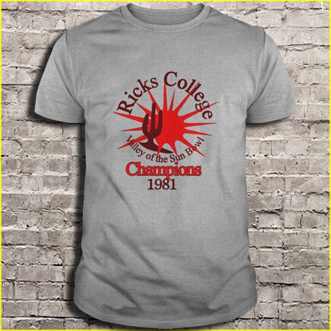 Ricks College, Valley of the Sun Bowl Champions 1981 T-Shirt | TeeHerivar