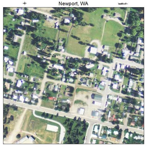 Aerial Photography Map of Newport, WA Washington