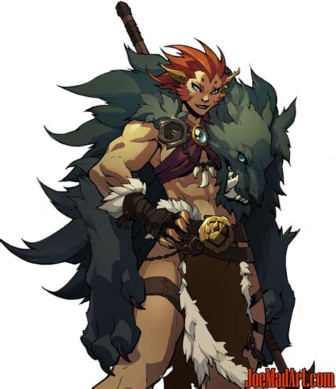 joemadart.com: Battle Chasers Nightwar in-game Beastmaster art