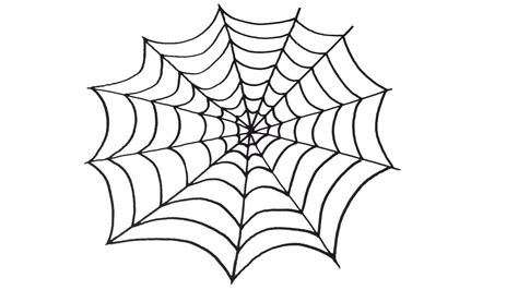 How to Draw a Spider Web - Halloween Art - YouTube