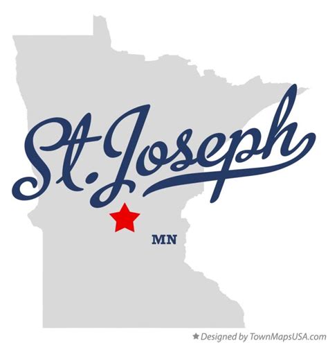 Map of St.Joseph, Stearns County, MN, Minnesota