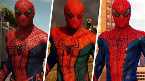 The Amazing Spider Man Suit Comparison