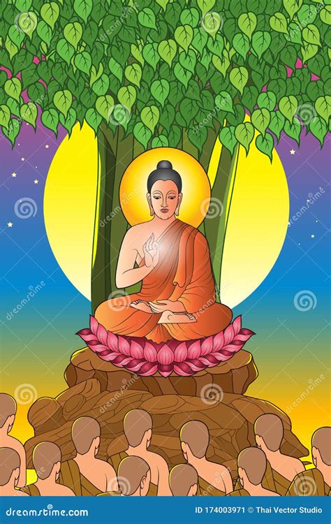 Makha Bucha Day Is A Buddhist Holiday Stock Photo | CartoonDealer.com #139139706