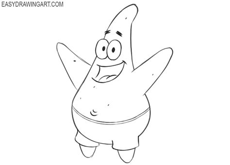 How to Draw Patrick Star - Easy Drawing Art