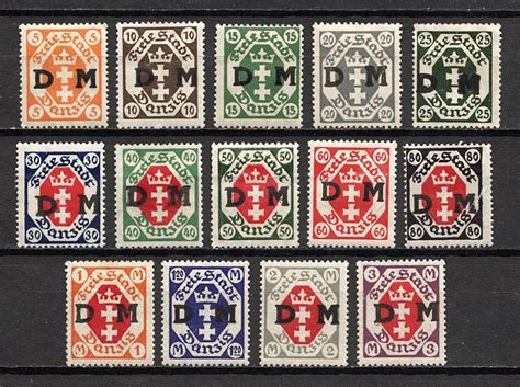 1921 Germany Danzig Gdansk Official Stamps (CV $40, Full Set) | oldbid