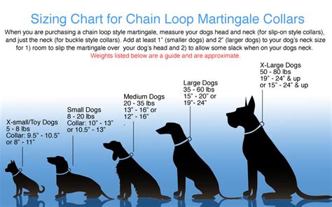 Dog Collar Sizing Chart