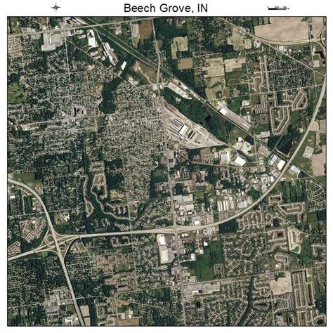 Aerial Photography Map of Beech Grove, IN Indiana