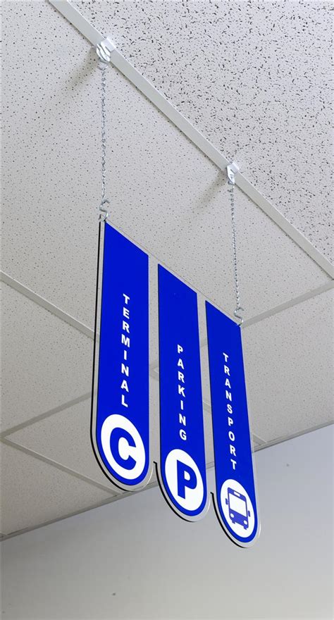 Ceiling Hanging Directional Signage | Made of Durable Acrylic