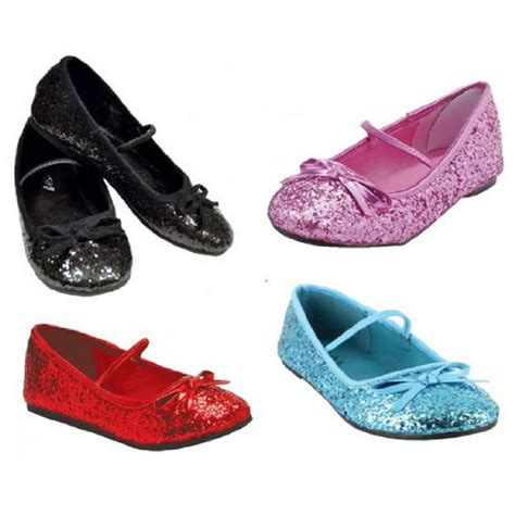 Pleaser - Flat Ballet Slipper Glitter Kids Red Sm Costume Item - Walmart.com - Walmart.com