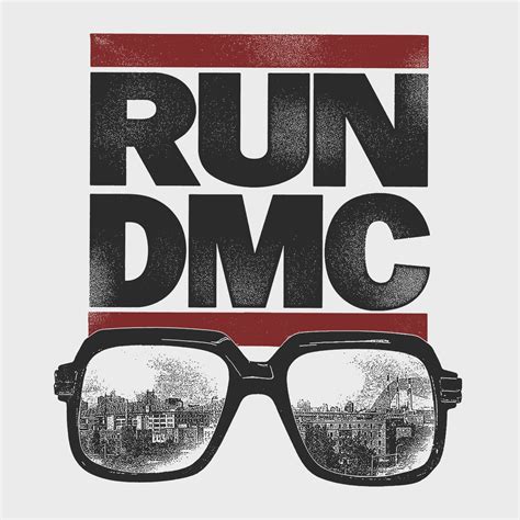 Run DMC T-Shirt | Classic Logo & Glasses Run DMC Shirt