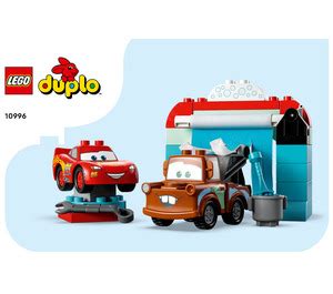 LEGO Lightning McQueen & Mater's Car Wash Fun Set 10996 Instructions ...