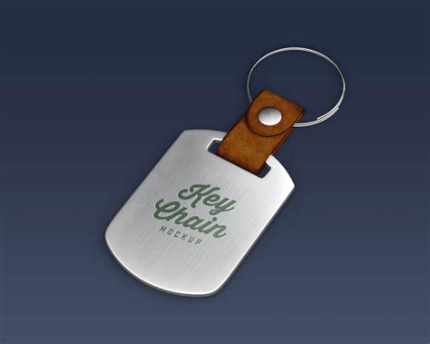 Free Keychain Mockup PSD Set - Good Mockups