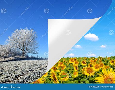 Winter And Spring Landscape. Stock Image | CartoonDealer.com #86000395