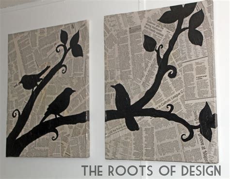 The Roots of Design: DIY Newspaper Art