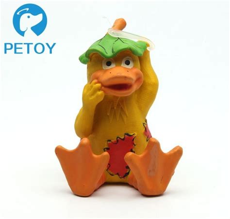 Fashionable Funny Squeaky Rubber Duck Dog Toy Customized Color Unique ...